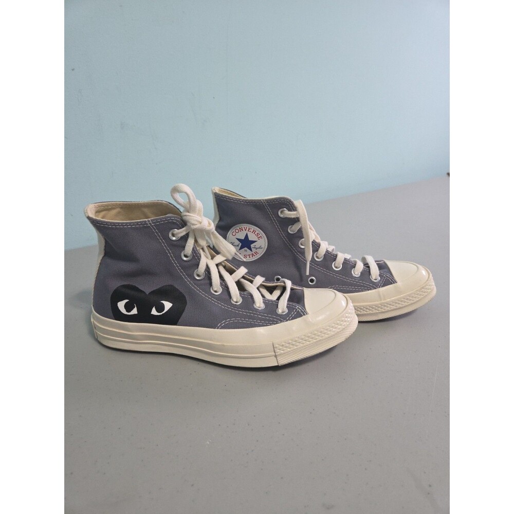 Comme Des Garcons PLAY Converse Chuck Taylor High Grey Women's 7.5 shoes sneaker